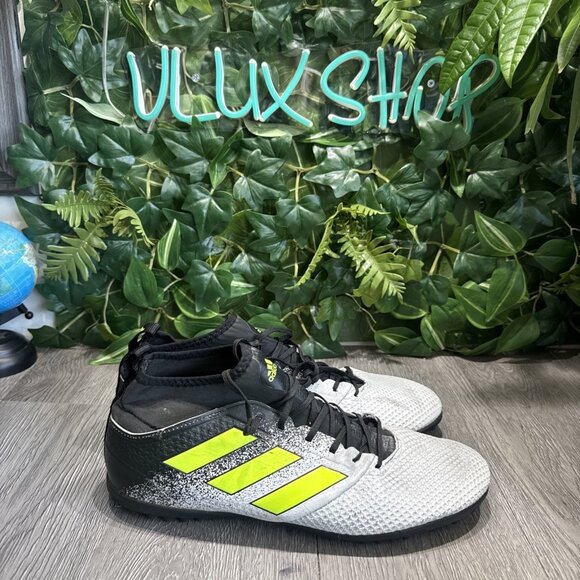 Adidas ACE Tango 17.3 Turf Soccer Indoor Shoes Black White Yellow Men’s Size 10 main image 4